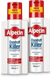 Alpecin Dandruff Killer Shampoo,2x250ml,Remove,Prevents Dandruff Hair Care Men - Picture 1 of 7