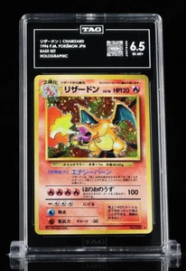 (PSA) TAG 6.5 Charizard Japanese Base Set Holo Rare Pokemon Card #006 EX-MT+ - Picture 1 of 2