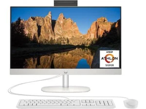 HP 23.8 inch All-in-One Desktop PC, FHD Display, AMD Athlon Silver 7120U, 8 GB - Picture 1 of 5