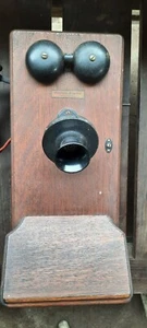 Western Electric USA 1317CN Wandtelefon Eiche vor 1940 - Bild 1 von 11