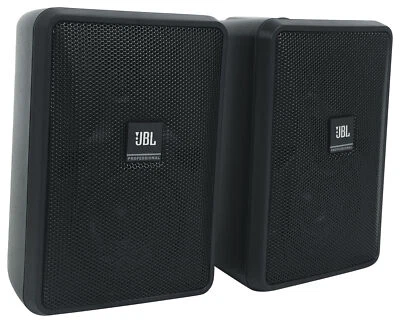 2 JBL Control 23-1 3" Indoor/Outdoor 70v Commercial Wall Mount Speakers in Black - Image 1 of 4
