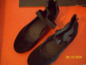Damenschuhe schwarz Wildleder Mary Janes mit Riemen & Reißverschluss Gr. 8 - Bild 1 von 3