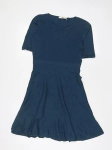 Oasis Womens Blue Cotton A-Line Size M Crew Neck Pullover - Picture 1 of 10
