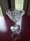 Cocktail Glass, American Brilliant Period Cut Glass Crystal Hobstar & Fans