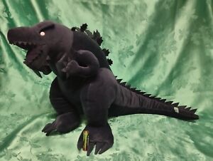 Godzilla Earth White Eyes w/ Beard Jumbo 12"x24" Plush​ Toy​ Pre-owned Xlnt