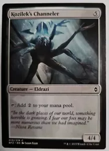 MTG Magic The Gathering Card Kozilek's ChannelerCreature Eldrazi Blue BFZ 2015 - Picture 1 of 2