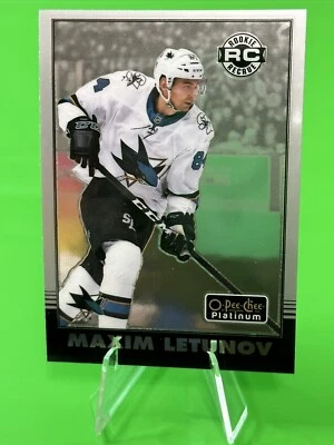 💥2021 O-Pee-Chee Platinum #R-61 Retro Rookie Maxim Letunov, San Jose Sharks!!💥 - Image 1 of 3