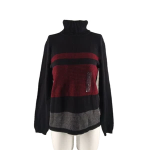 NWT KAREN SCOTT Turtleneck Colorblock Sweater SMALL(4-6) 100% Cotton Pullover - Picture 1 of 12