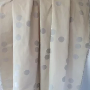 Vtg Maharam Drapery Privacy Curtain Fabric Mega Point Silver Gray Dots 10 yds - Picture 1 of 13