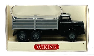 WIKING 1:87 HO GAUGE - 6730523 (MAN) PRITSCHENKIPPER HAUBER FLATBED TIPPER BLACK - Picture 1 of 2