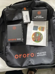 ORORO Unisex 3zone Fleece beheizbarer Hoodie fleckig grau Größe L - Bild 1 von 9