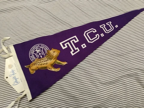 TCU Horned Frogs Pennant, 11.5 x 29 Cover