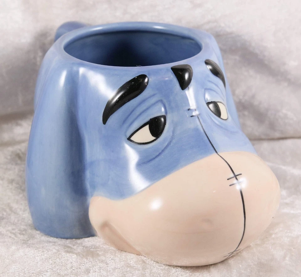 Disney Store Eeyore mug cup 3 inches tall Winnie the Pooh character donkey - Image 1 of 2