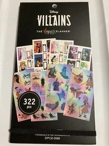 The Happy Planner Disney Villains Sticker Book 322 Pcs - Picture 1 of 4