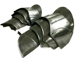 Medieval Knight Armor Pauldrons Steel Gothic Shoulder SCA LARP Warrior Shoulders - Picture 1 of 3