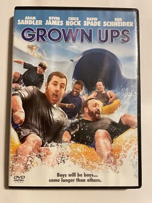 Grown Ups 2010 DVD-Used Like New Comedy [Adam Sandler Kevin James Chris Rock] - Image 1 of 4