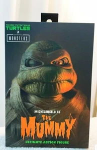 TEENAGE MUTANT NINJA TURTLES X MONSTERS - MICHELANGELO AS THE MUMMY NECA FIGUR - Bild 1 von 3