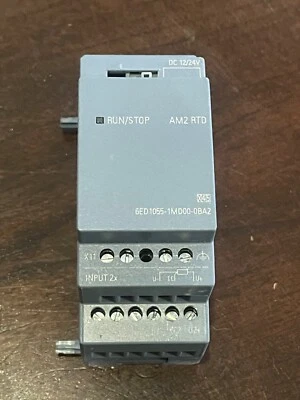 Siemens 6ED1055-1MD00-0BA2 6ED10551MD000BA2 LOGO! AM2 RTD expansión Foto 1 de 4