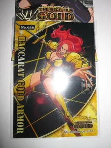 ONE PIECE FILM GOLD CARD N°028 ENSKY 2016 BACCARAT GOLD ARMOR JAPANESE RARE MINT - Imagen 1 de 2