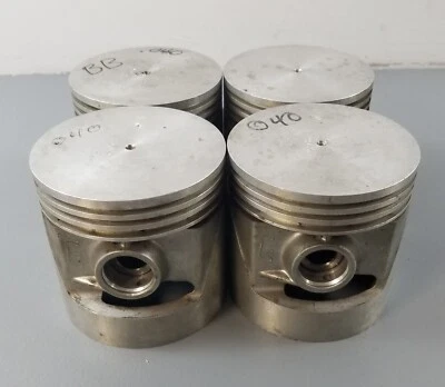 4 nuevos pistones originales Ford BB-6110-CR .040 de gran tamaño 1928-34 modelo A y B Cyl NOS Foto 1 de 4