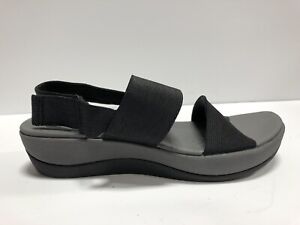 Clarks Women's Arla Jacory, Black Slingback Sandals, Size US 7 M