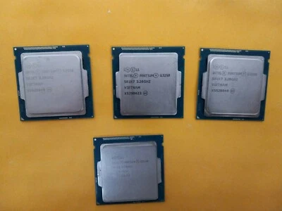 Lot 4x Intel Pentium Dual Core G3250 SR1K7 & G3240 SR1K6 3MB CPU Processor  - Image 1 of 4