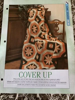 VINTAGE CREATIVE NEEDLES PATTERN - COVER UP CROCHET PATTERN IN 4Ply Yarn - Image 1 of 3