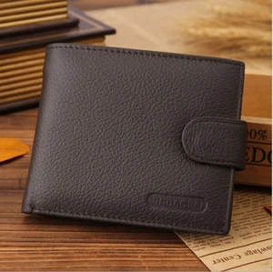 Luxus Herren Weich Business Leder Geldbörse Etui Kreditkarte Id Halter Schwarz - Picture 1 of 3