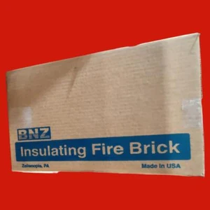 BNZ Materials 9 x 4.5 x 2.5" 2300°F Insulating Firebrick - 12ct Box - Picture 1 of 2