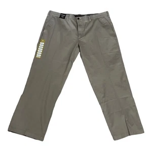 J.M Haggar Luxury Comfort Pants 42x30 Classic Fit Flex Khaki Flat Front $74 - Picture 1 of 5