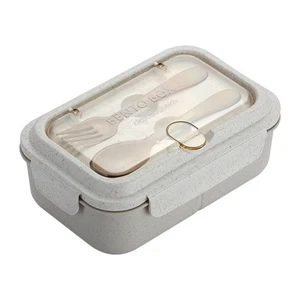 Fiambrera de tres compartimentos a prueba de fugas y caja fuerte para microondas para oficina y viajes - Imagen 1 de 10