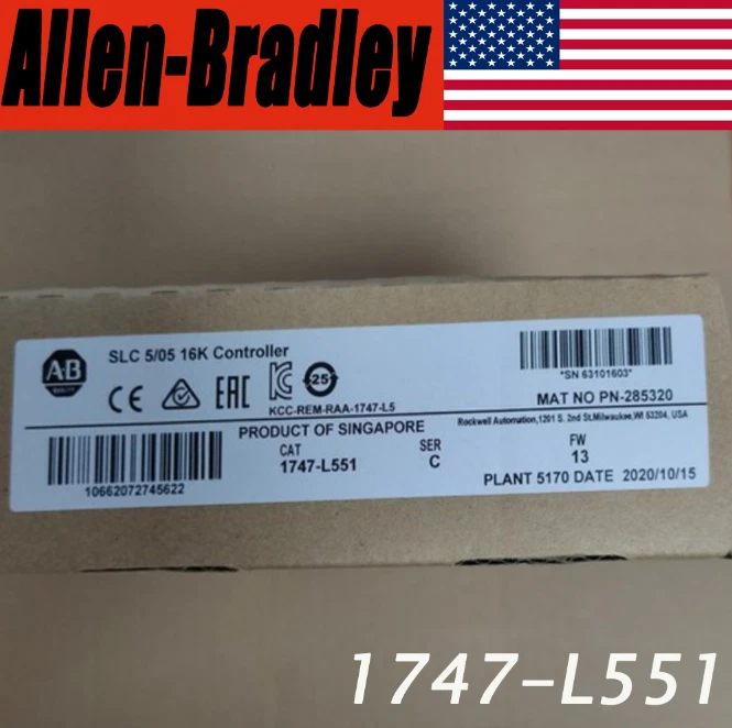 New Factory Sealed 1747-L551 SLC 5/05 CPU Processor Unit Module 1747L551 PLC US - Image 1 of 4