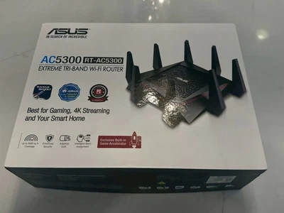 ASUS AC5300 Tri-Band Gigabit Router – Gaming & Streaming WiFi – Brand New - Image 1 of 4