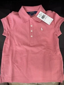 Polo Ralph Lauren Girl Polo Shirt With Elasthane 100% Authentic New With Tag - Picture 1 of 1