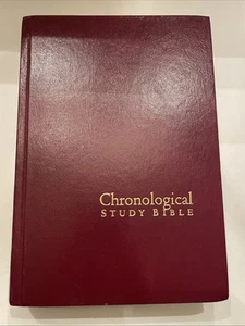 Chronologische Studienbibel 2008 Burgund Hardcover NKJV Neu King James Version - Bild 1 von 6
