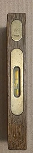 Hoppe 8" Oak Wood & Brass Level - Made in Germany - Vintage - Nice condition - Picture 1 of 5