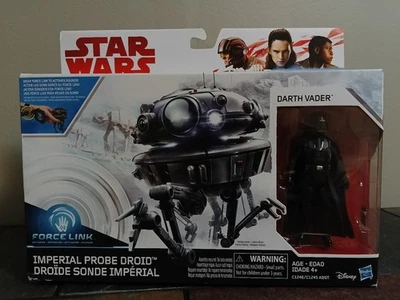 New Star Wars Force Link Imperial Probe Droid W/Darth Vader 3.75" Figure Sealed - Image 1 of 4
