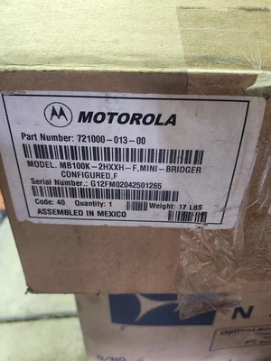Motorola Verstärker Model Mb100k Neu Originalverpackt - Bild 1 von 3