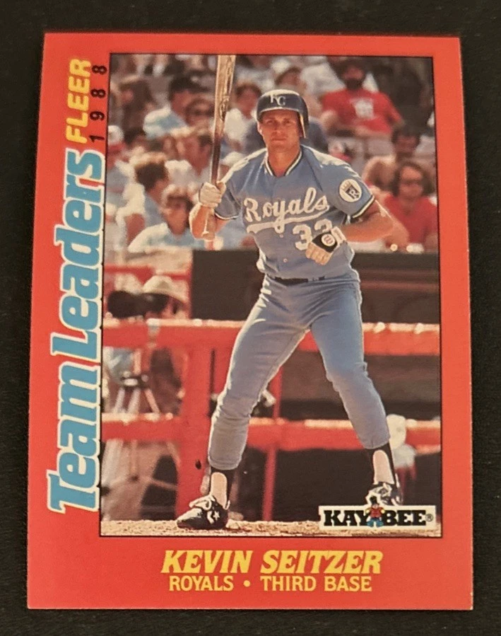 1988 Fleer Kay Bee Toys Team Leaders Kevin Seitzer Card #36 Royals 3B VG O/C - Image 1 of 2