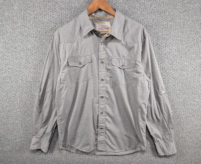Ditch Plains Men's Grey Western Casual Snap Button Shirt XL - Image 1 of 4
