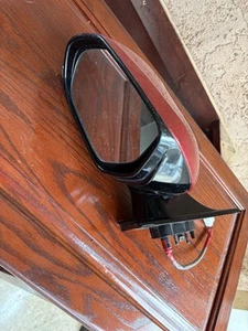 16-22 Left Door Mirror Toyota Prius power w/o blind spot alert OEM Red - Picture 1 of 18