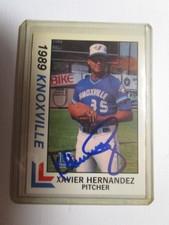 SIGNED AUTOGRAPHED 1989 Knoxville Blue Jays Best #9 Xavier Hernandez