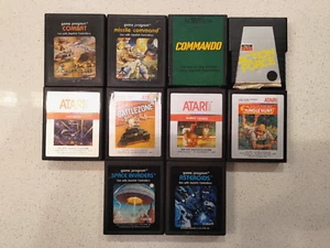 10x Atari 2600 Cartridge Games - Asteroids - Space Invaders - Battlezone & More! - Picture 1 of 4