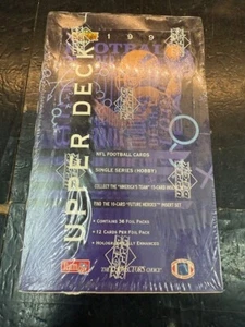 Fútbol americano Upper Deck 1993 caja de cera sellada *del dueño original* - Imagen 1 de 1