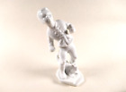 Vintage Herend Feher White Boy With Dog And Snowball Figurine
