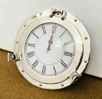 Nautical Marine Ship Porthole Clock Home Decorative 15'' Porthole Gift - Image 1 of 3