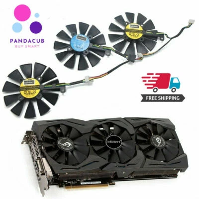Cooler Fan For ASUS Strix GTX 980Ti GTX 1060 1080 1070 RX 480 580 VEGA64 VEGA56 - Image 1 of 4