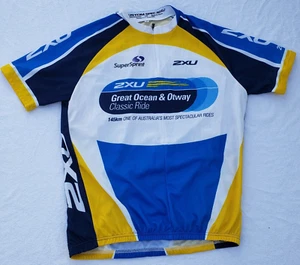 Custom Spec 2XU men cycling Jersey SZ XL Made in Australia 1/2 zip - Picture 1 of 9