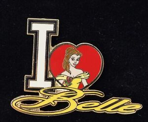 2006 Collectible Disney Pin - I Love Belle ~ LE 500 ~ Rare