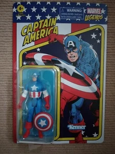 MARVEL LEGENDS CAPTAIN AMERICA 4" ACTION FIGURE KENNER HASBRO 2021 MOC - Picture 1 of 2